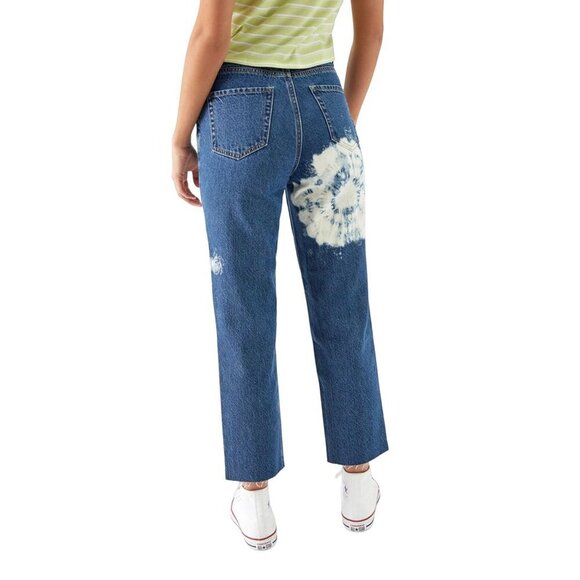 Tie Dye High Waisted Straight Leg Jeans women‎ size 28 - Picture 11 of 11